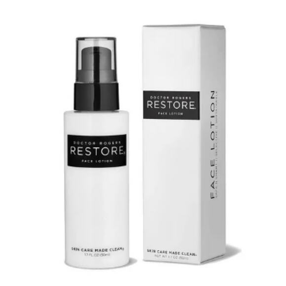 Doctor Rogers Restore Face Lotion Moisturizer Full Size 1.7oz Clean Skin Care - Picture 1 of 10